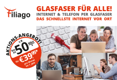 Internet, Telefon über Glasfaser